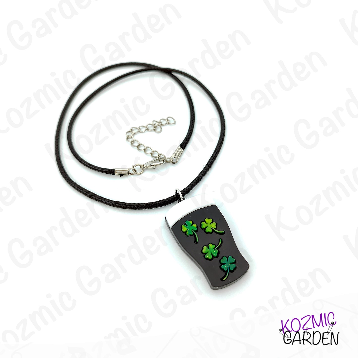 Guinness Stout Beer Earrings with Shamrocks – St Patrick’s Day Sláinte!