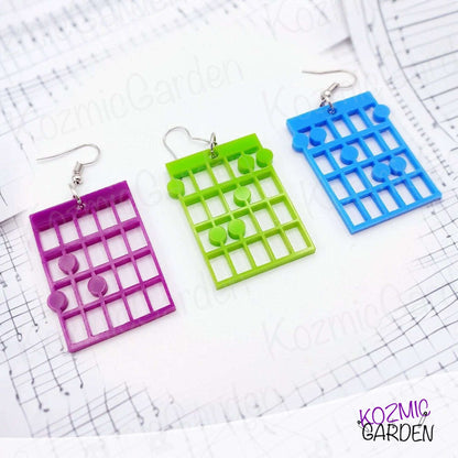Guitar Chord Earrings and Pendant | Keep on Rockin'