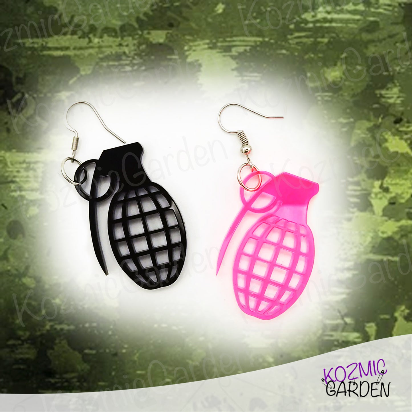 HAND GRENADE EARRINGS | Let your style explode!