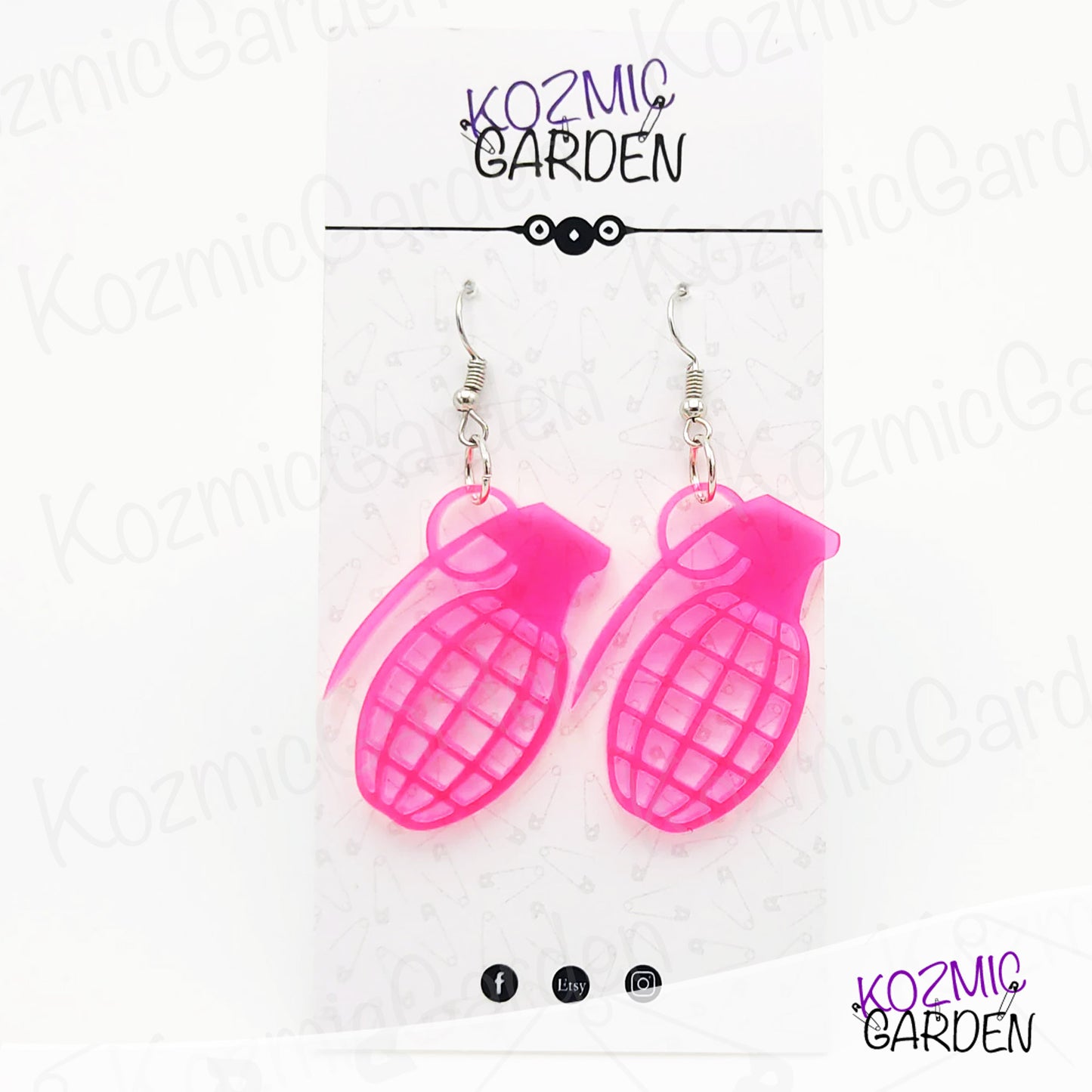 HAND GRENADE EARRINGS | Let your style explode!