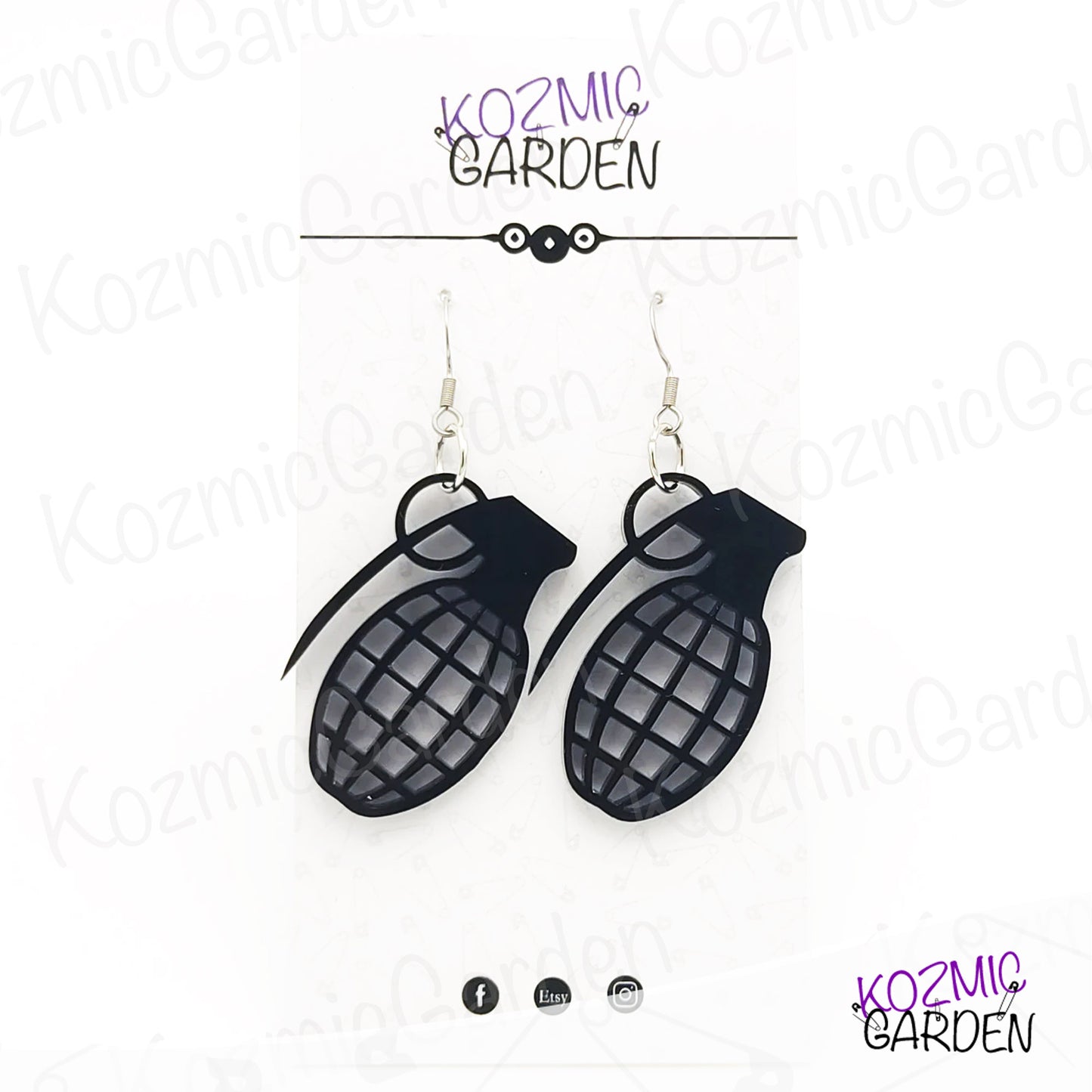 HAND GRENADE EARRINGS | Let your style explode!