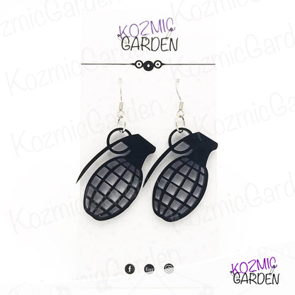 HAND GRENADE EARRINGS | Let your style explode!