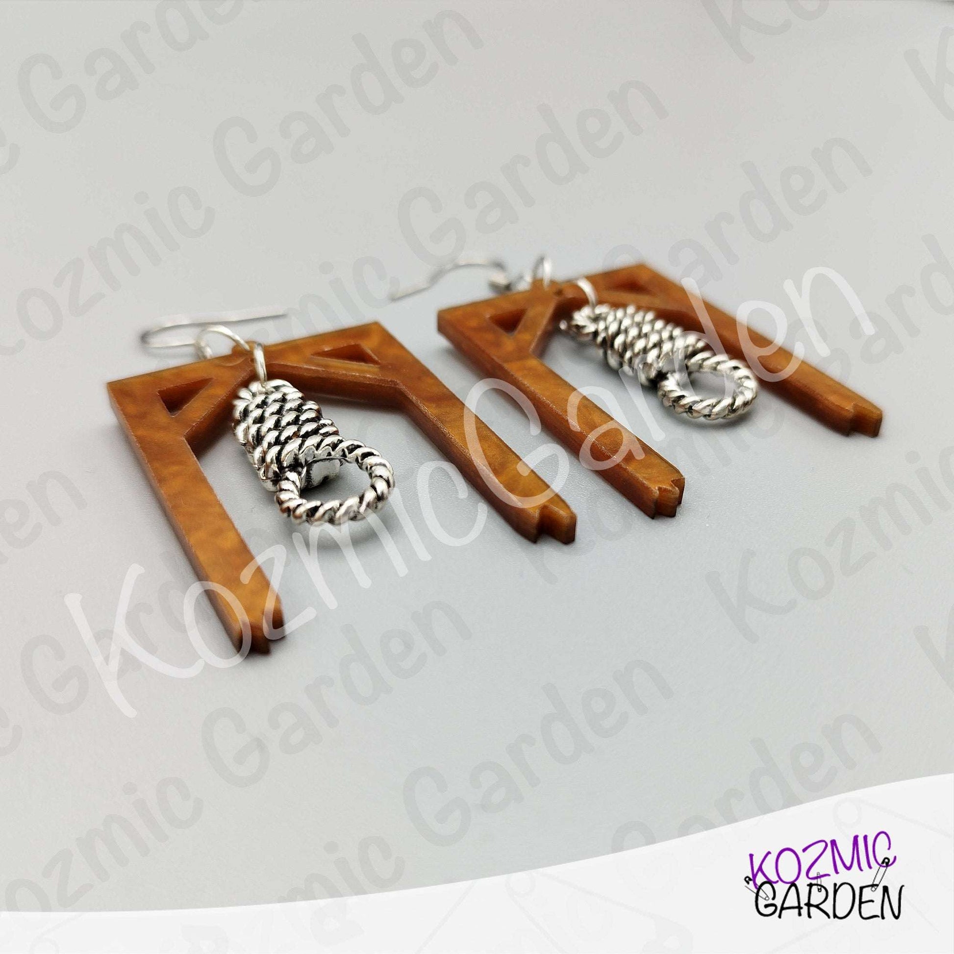Hangman's Noose Earrings — Gothic Witch Jewelry