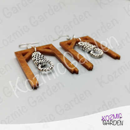 Hangman's Noose Earrings — Gothic Witch Jewelry