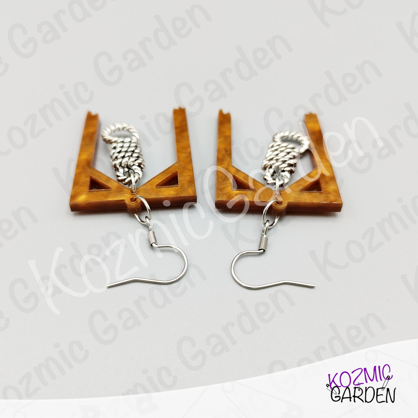 Hangman's Noose Earrings — Gothic Witch Jewelry