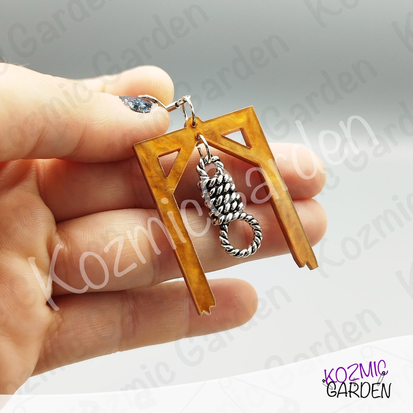 Hangman's Noose Earrings — Gothic Witch Jewelry
