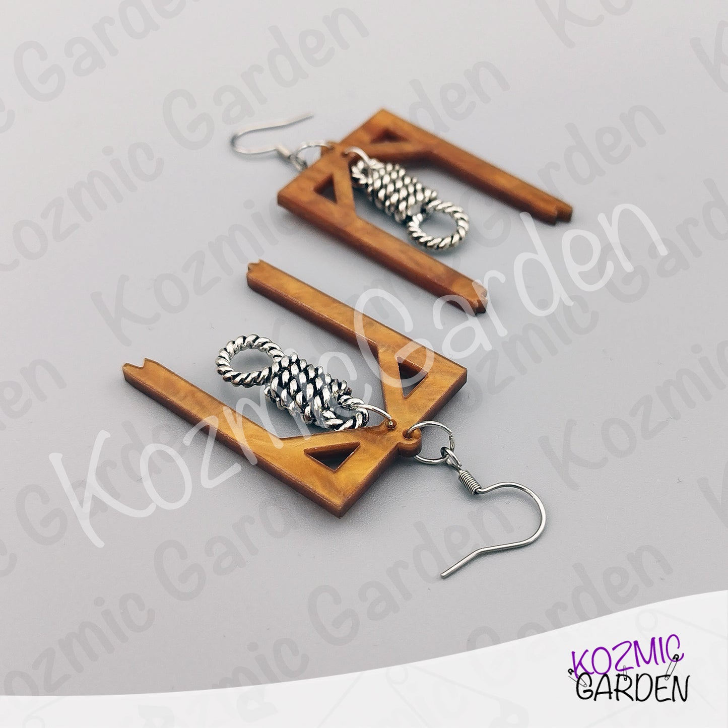 Hangman's Noose Earrings — Gothic Witch Jewelry