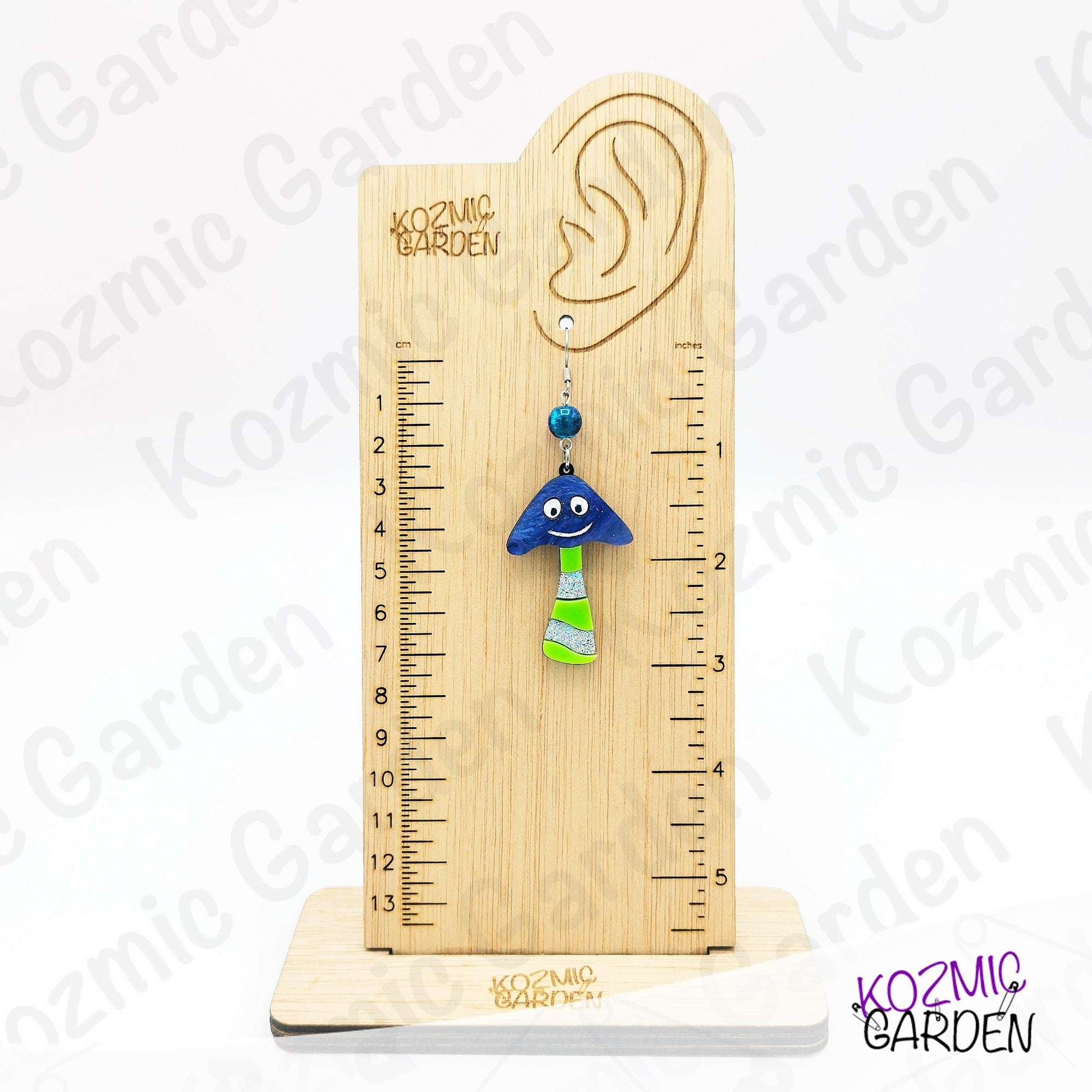 Happy Mushroom Earrings | Fantasy Mushrooms with Eyes & Smile