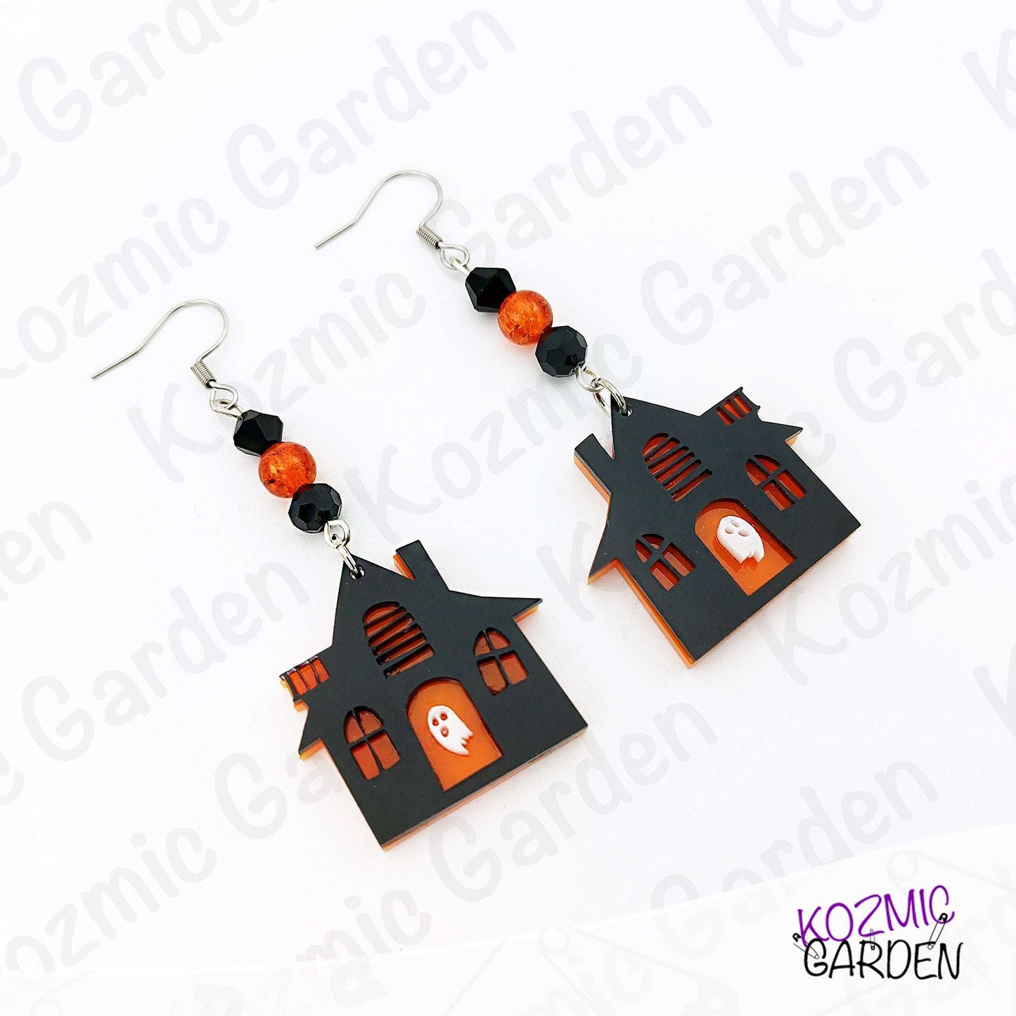 Spooky Haunted Mansion & Haunted House Earrings - Halloween Jewelry