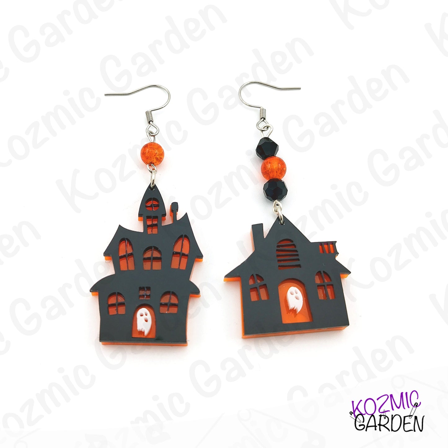 Spooky Haunted Mansion & Haunted House Earrings - Halloween Jewelry