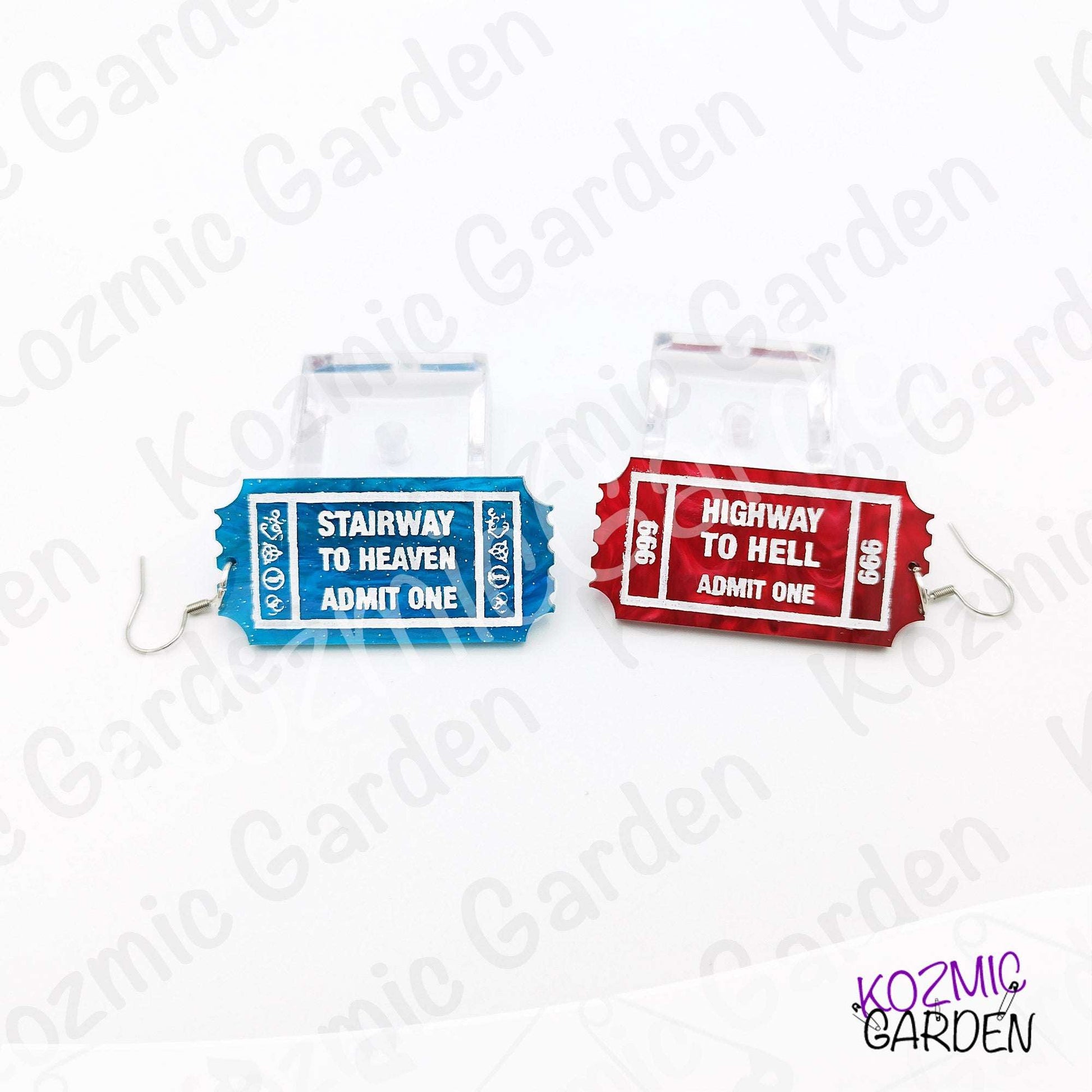 One Way Tickets to Highway to Hell & Stairway to Heaven Jewelry