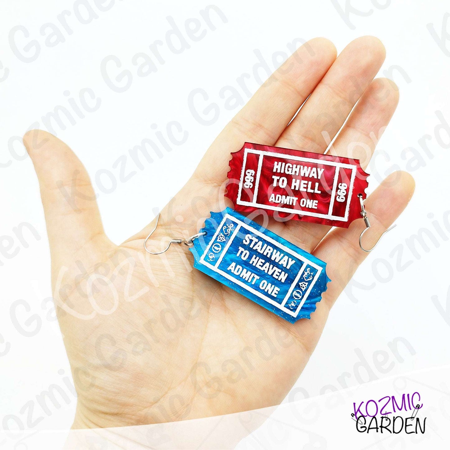 One Way Tickets to Highway to Hell & Stairway to Heaven Jewelry