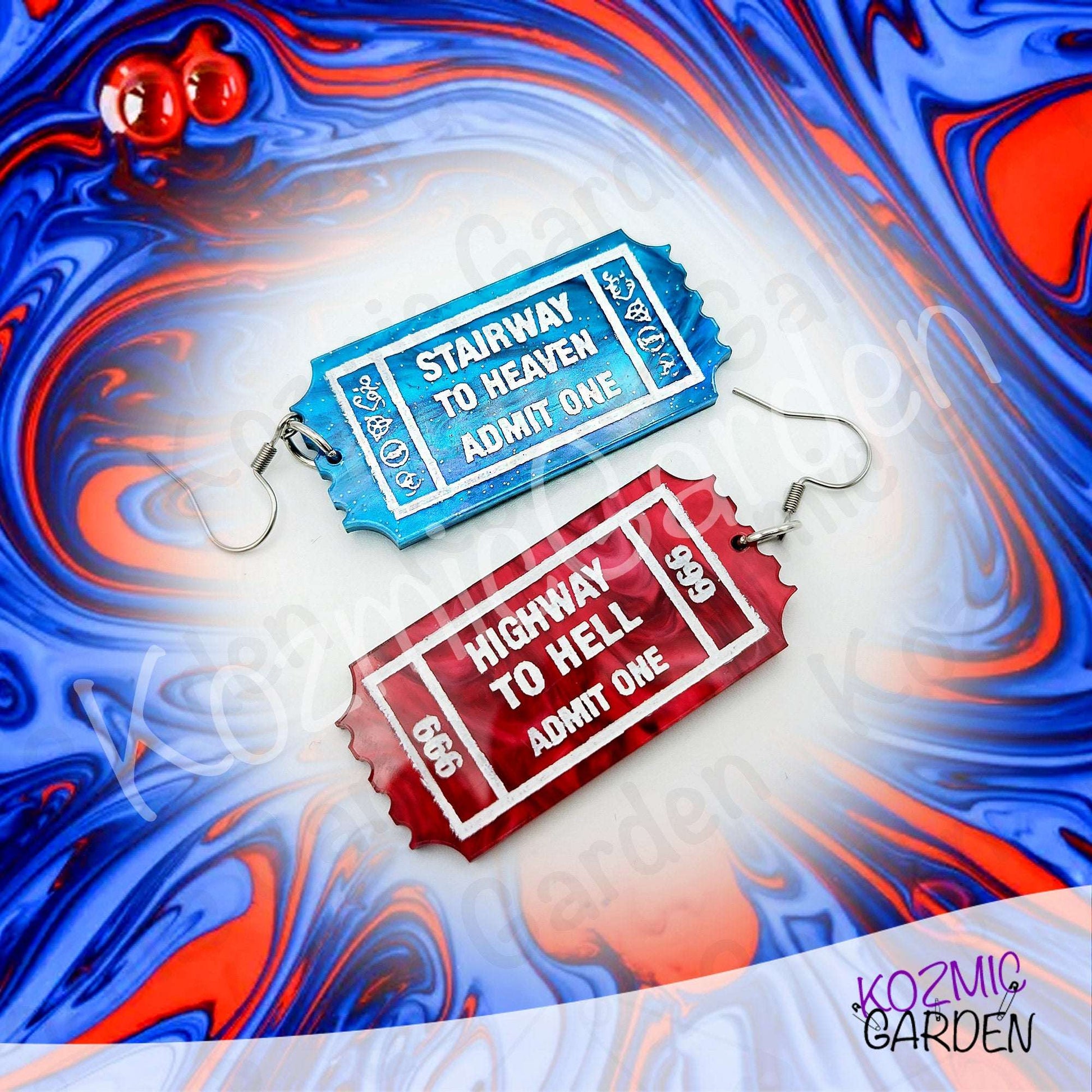 One Way Tickets to Highway to Hell & Stairway to Heaven Jewelry