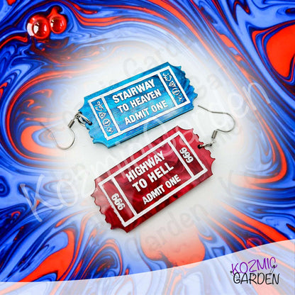 One Way Tickets to Highway to Hell & Stairway to Heaven Jewelry