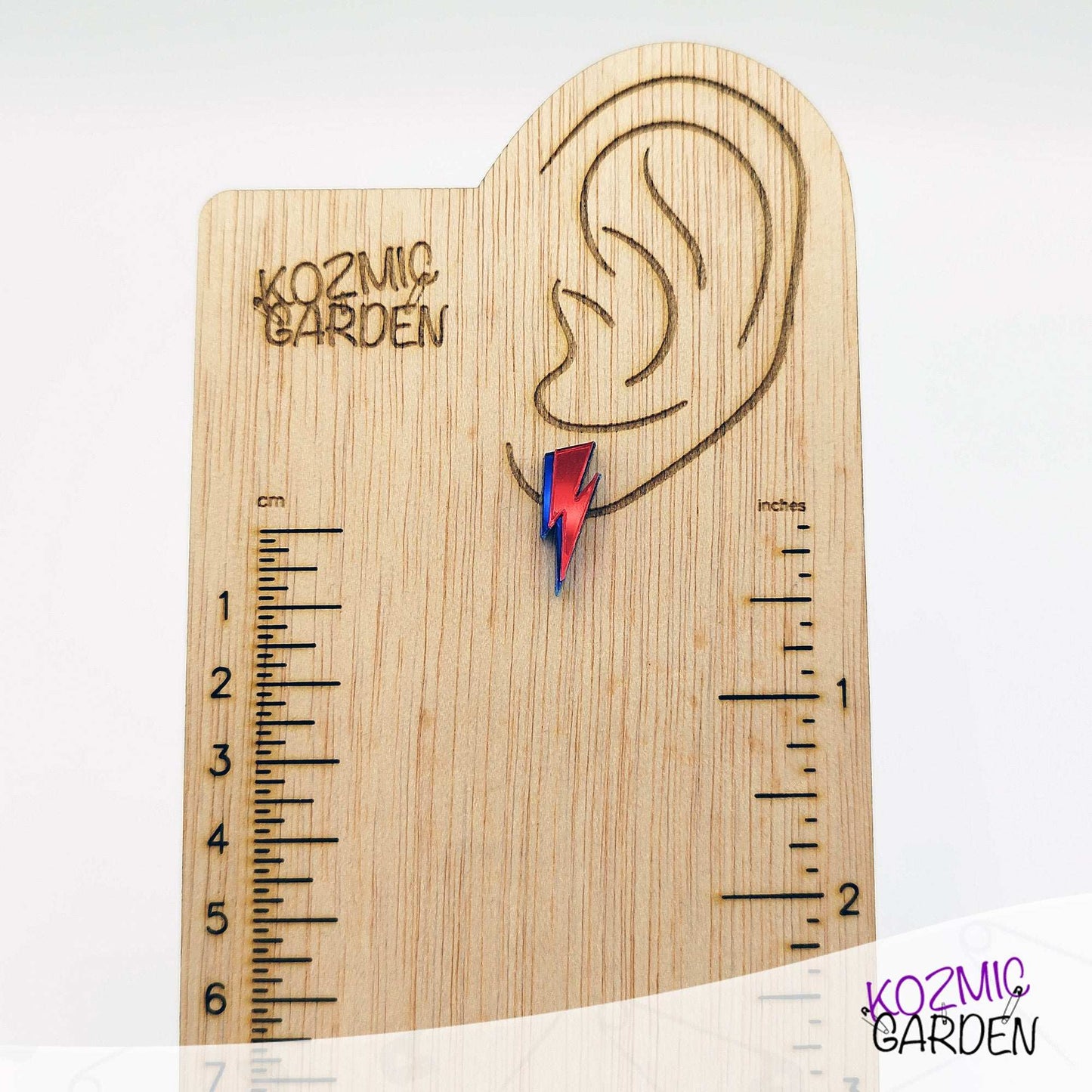 David Bowie Lightning Bolt Stud Earrings - Smile Like A Reptile!