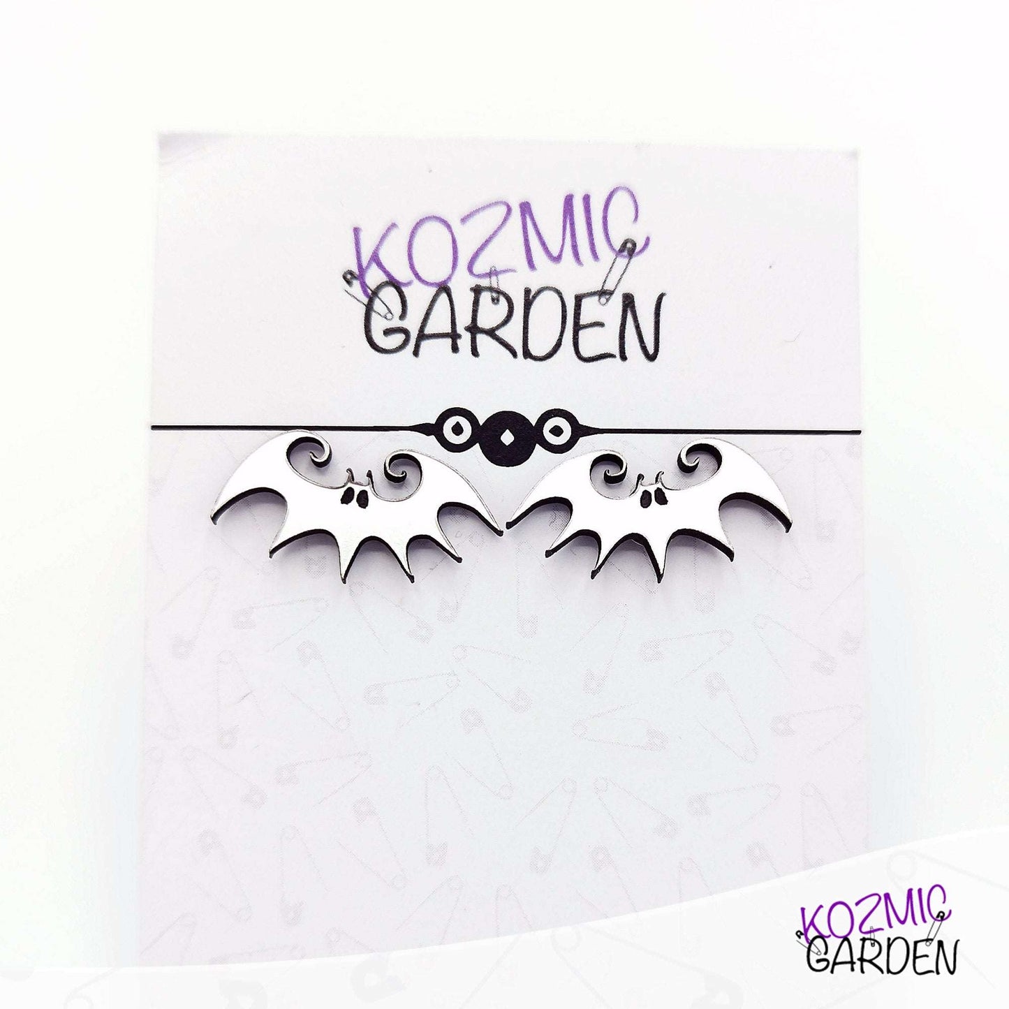 Tim Burton Style Bat Stud Earrings | Adopt these little quirky fellas!
