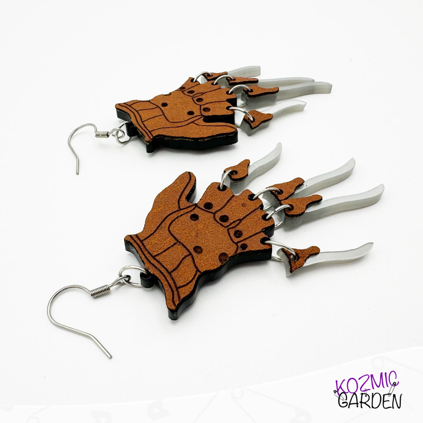 Freddy Krueger Gloves Earrings -  Dare to Dream with Freddy's razor-sharp glove