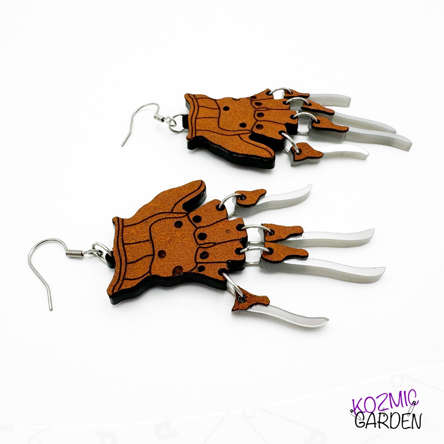 Freddy Krueger Gloves Earrings -  Dare to Dream with Freddy's razor-sharp glove