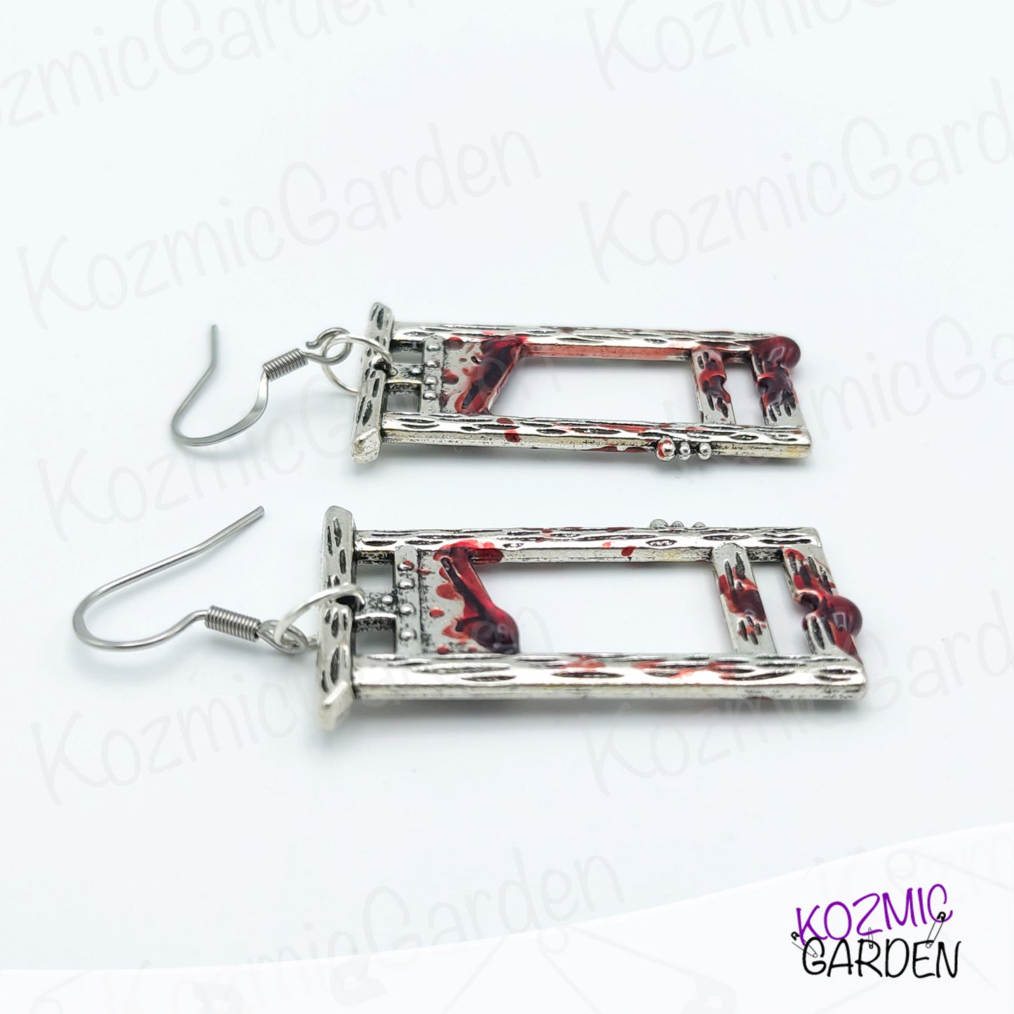 BLOODY GUILLOTINE EARRINGS | Off with Their Heads!