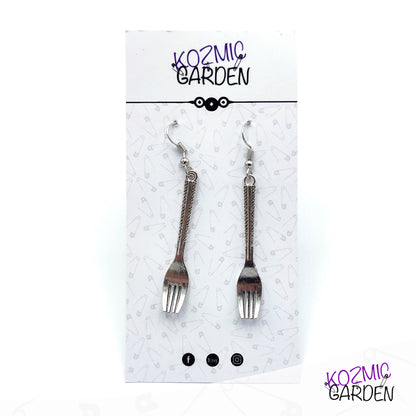FORK EARRINGS | Always be ready to eat!
