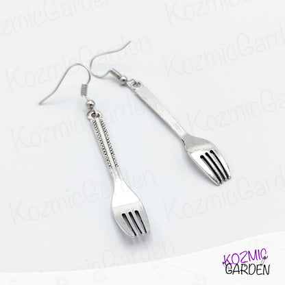 FORK EARRINGS | Always be ready to eat!