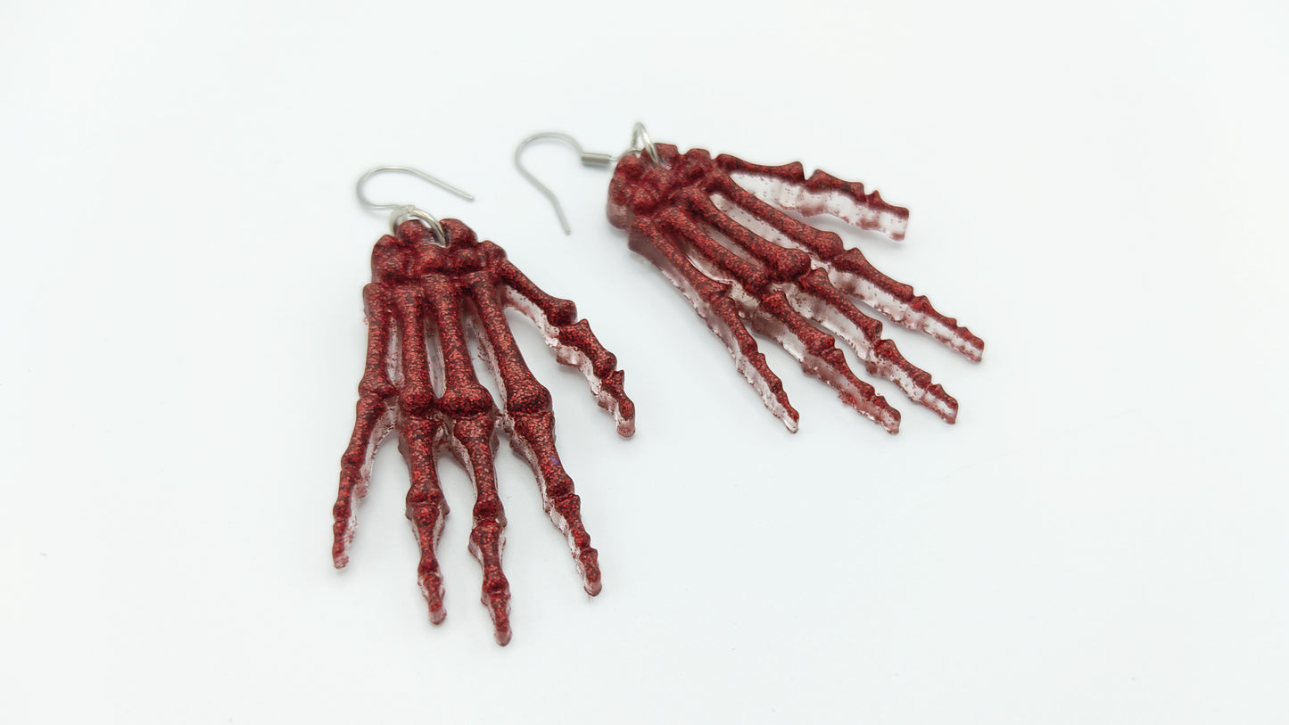 Skeleton Hands Earrings - Kozmic Garden