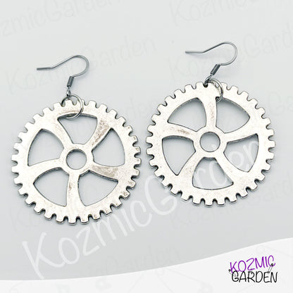 GEAR EARRINGS | Gear up for style!