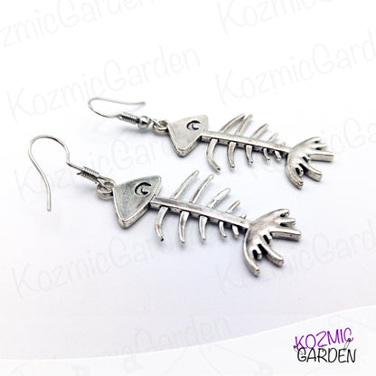 FISH BONE EARRINGS | Adopt a Sardine!