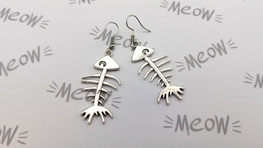 FISH BONE EARRINGS - Kozmic Garden