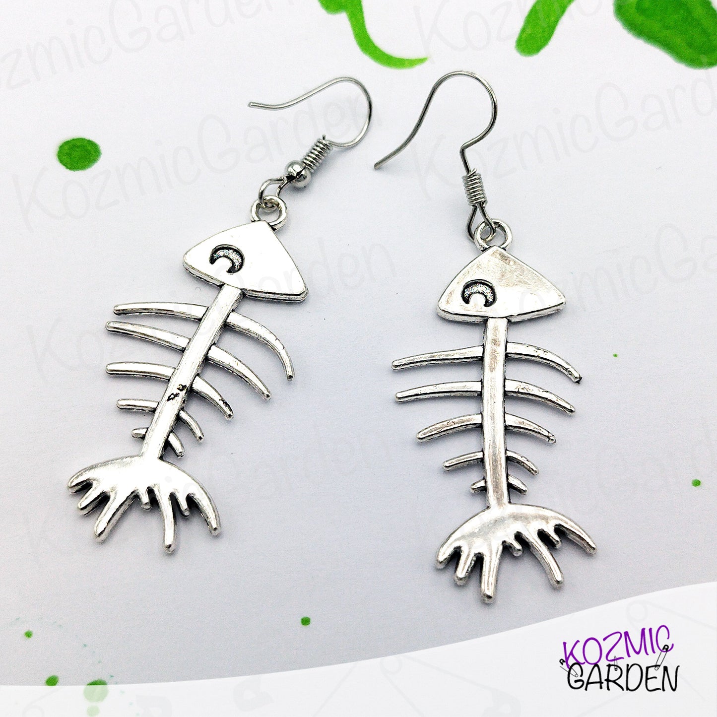 FISH BONE EARRINGS | Adopt a Sardine!