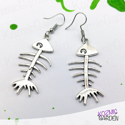 FISH BONE EARRINGS | Adopt a Sardine!