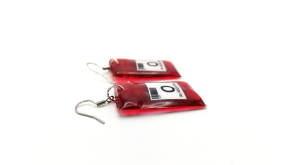 BLOOD BAG EARRINGS - Kozmic Garden