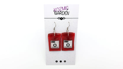 BLOOD BAG EARRINGS - Kozmic Garden