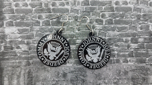 THE RAMONES LOGO EARRINGS - Kozmic Garden