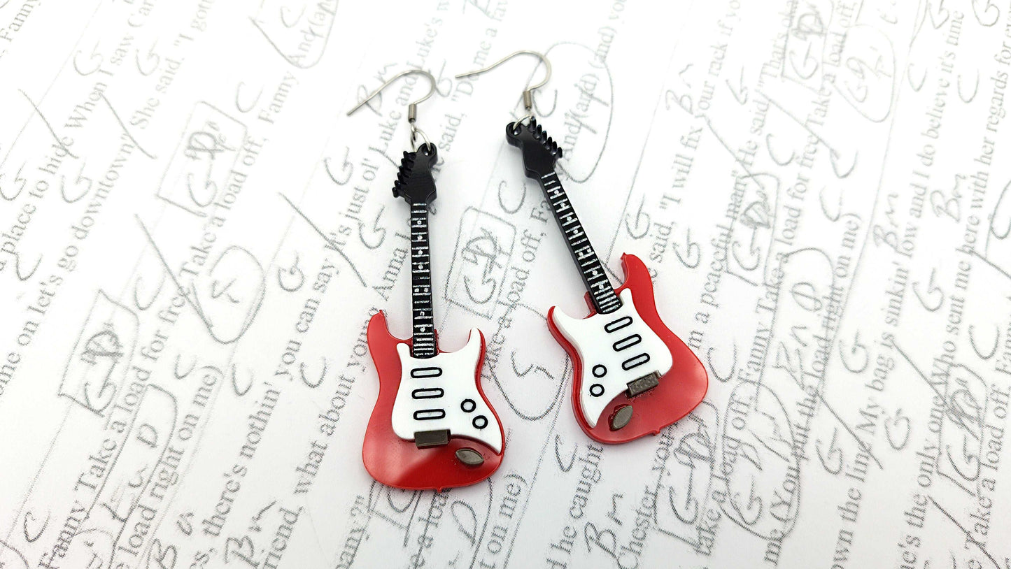 ELECTRIC GUITAR EARRINGS - Kozmic Garden