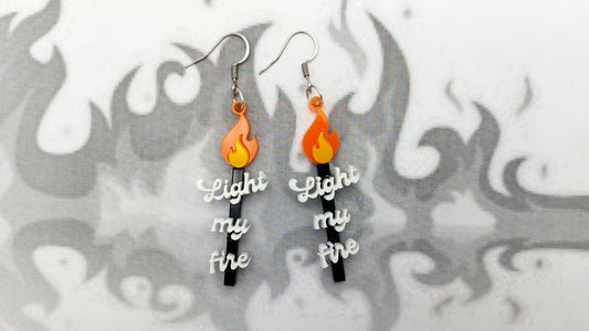 THE DOORS "LIGHT MY FIRE" EARRINGS - Kozmic Garden