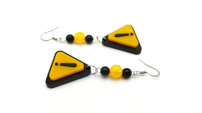 WARNING SIGN EARRINGS - Kozmic Garden