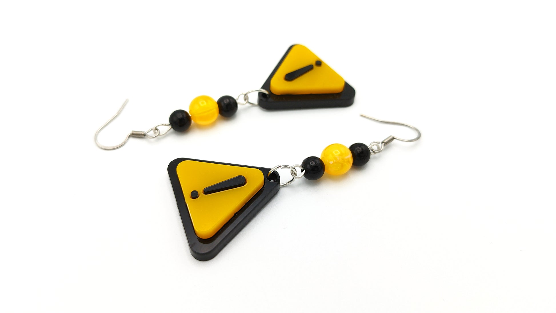 WARNING SIGN EARRINGS - Kozmic Garden