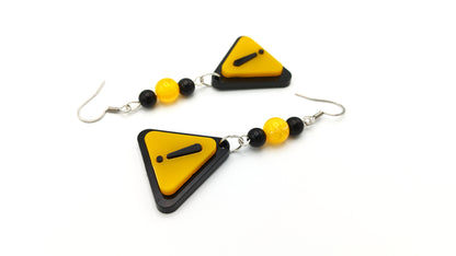 WARNING SIGN EARRINGS - Kozmic Garden