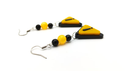 WARNING SIGN EARRINGS - Kozmic Garden