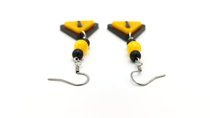 WARNING SIGN EARRINGS - Kozmic Garden