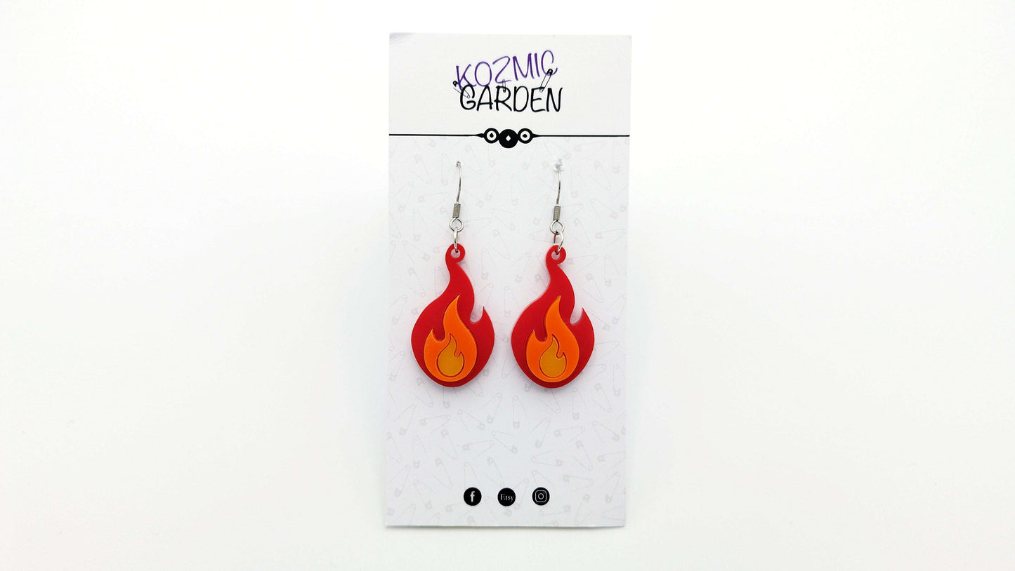 FIRE EARRINGS - Kozmic Garden