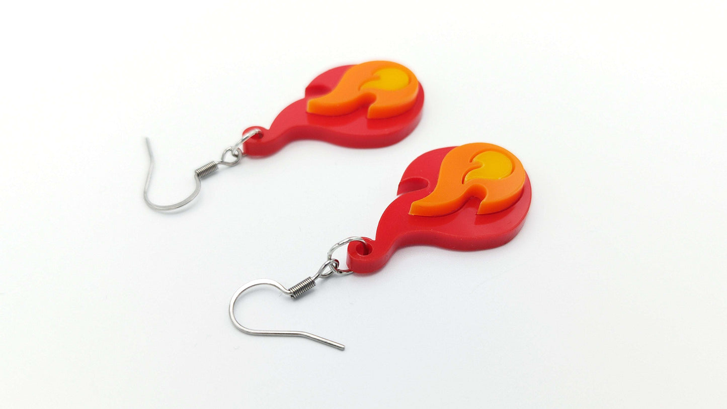 FIRE EARRINGS - Kozmic Garden