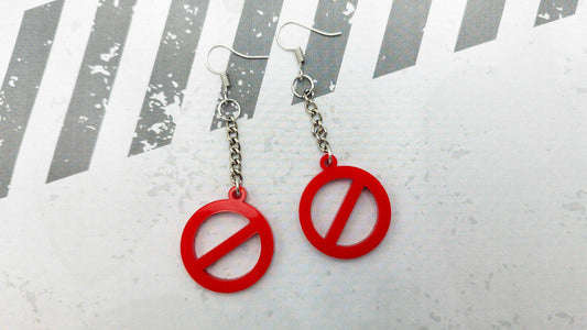 Forbidden Sign Earrings - Kozmic Garden