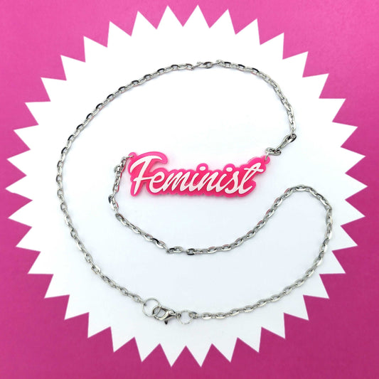 Feminist Barbie Necklace - Kozmic Garden