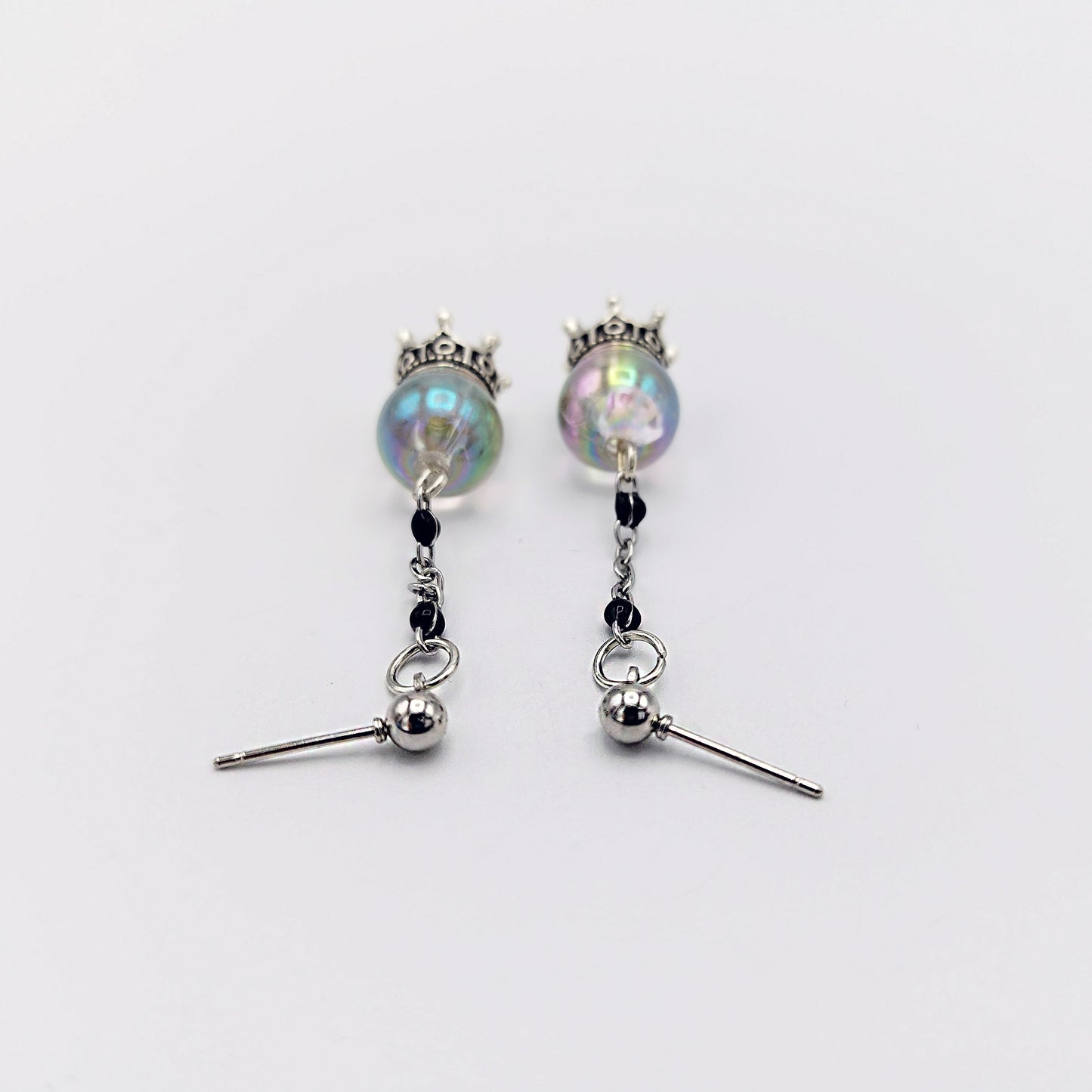 CRYSTAL BALL EARRINGS - Kozmic Garden