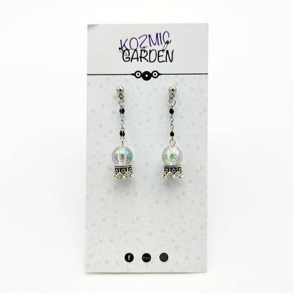 CRYSTAL BALL EARRINGS - Kozmic Garden