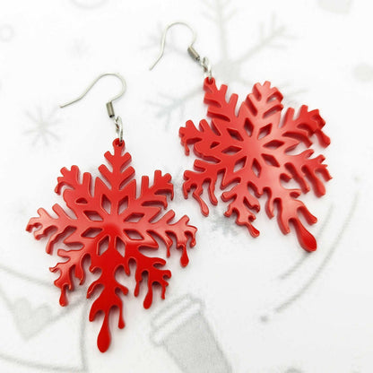 Melting Snowflakes Earrings - Kozmic Garden