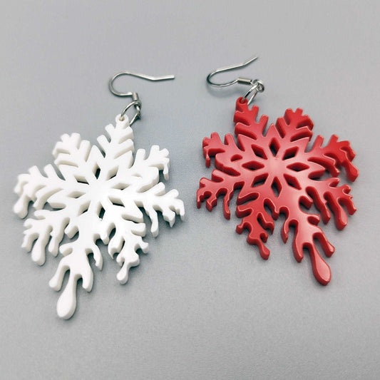 Melting Snowflakes Earrings - Kozmic Garden