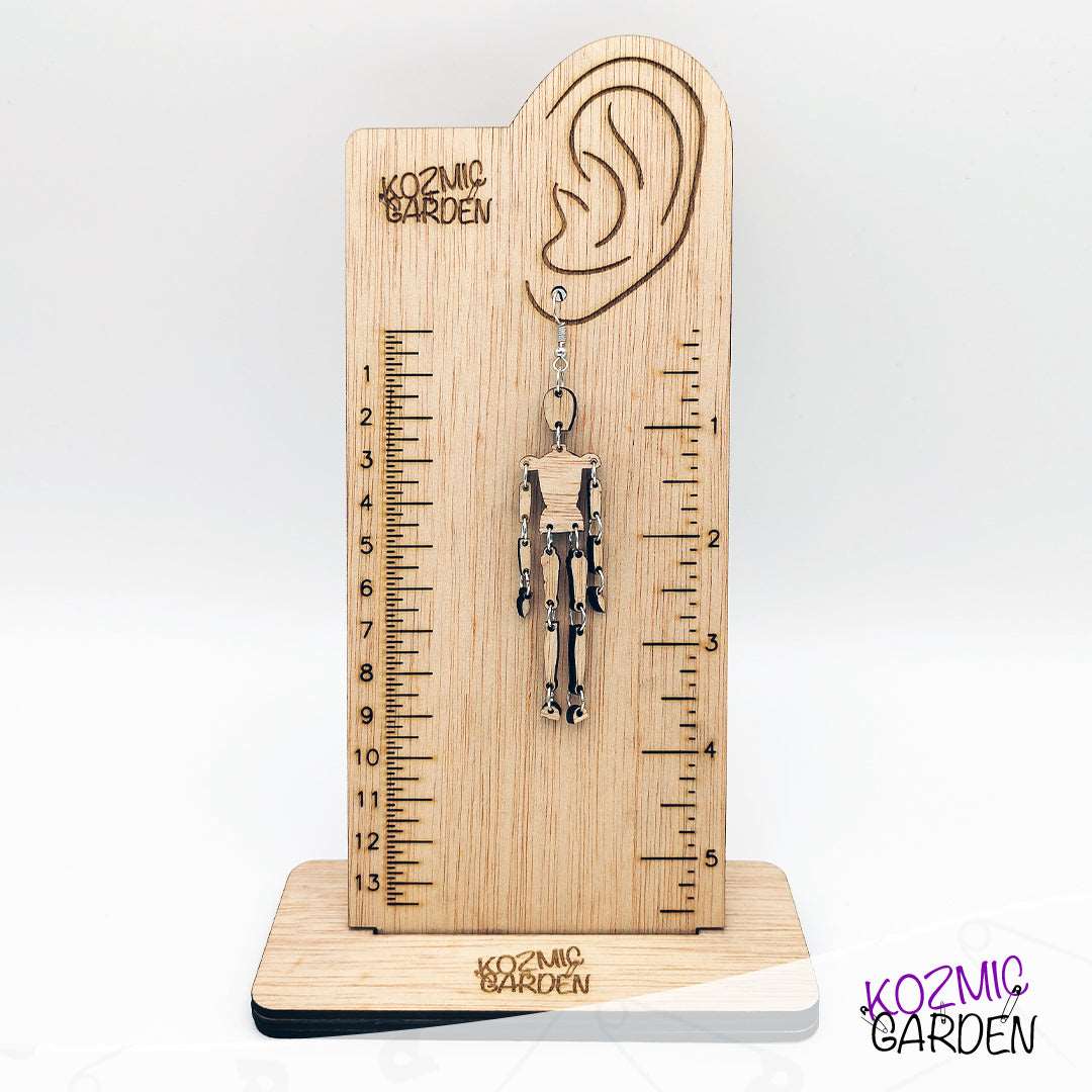 ARTIST WOODEN MANNEQUIN EARRINGS - Kozmic Garden